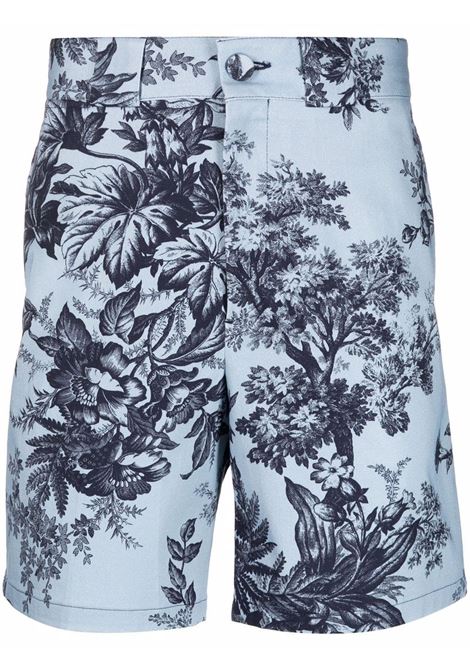 shorts con stampa floreale ERDEM | Shorts | 604MPEFG LUCASBLUE/NAVY